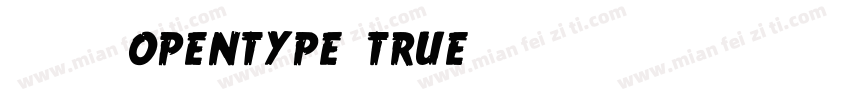 思源常规opentype true字体转换